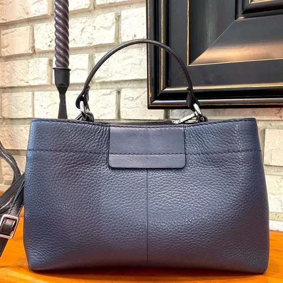 Radley London deep navy blue crossbody bag with hand strap - Picture 1 of 15